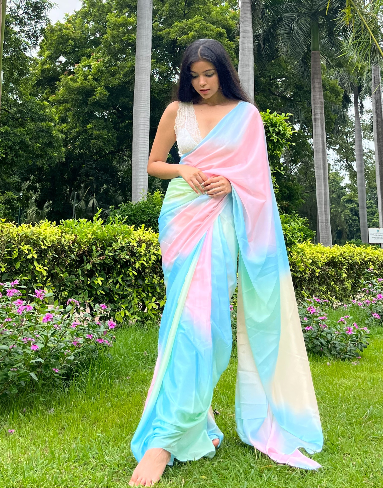 Multicoloured Silk Saree