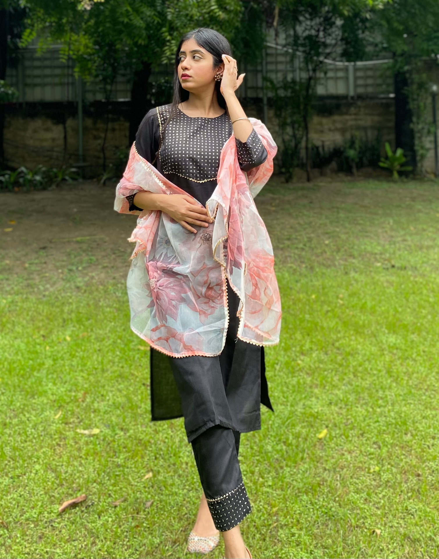 Shop Pink block printed kurta and pants with dupatta- Set Of Three | The  Secret Label | Trendy outfits indian, Casual indian fashion, Stylish dresses
