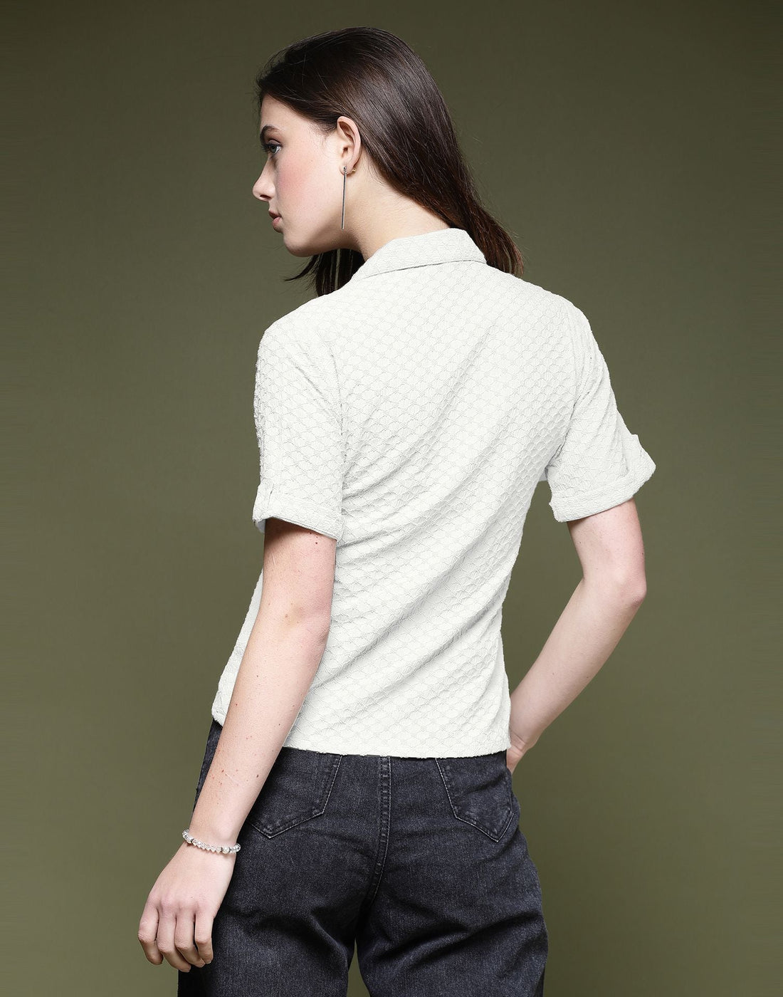 White Plain Lycra Shirt