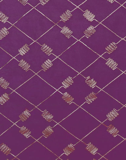 Purple Chinnon Embroidery Sharara Suit Kurti With Pant And Dupatta | Leemboodi