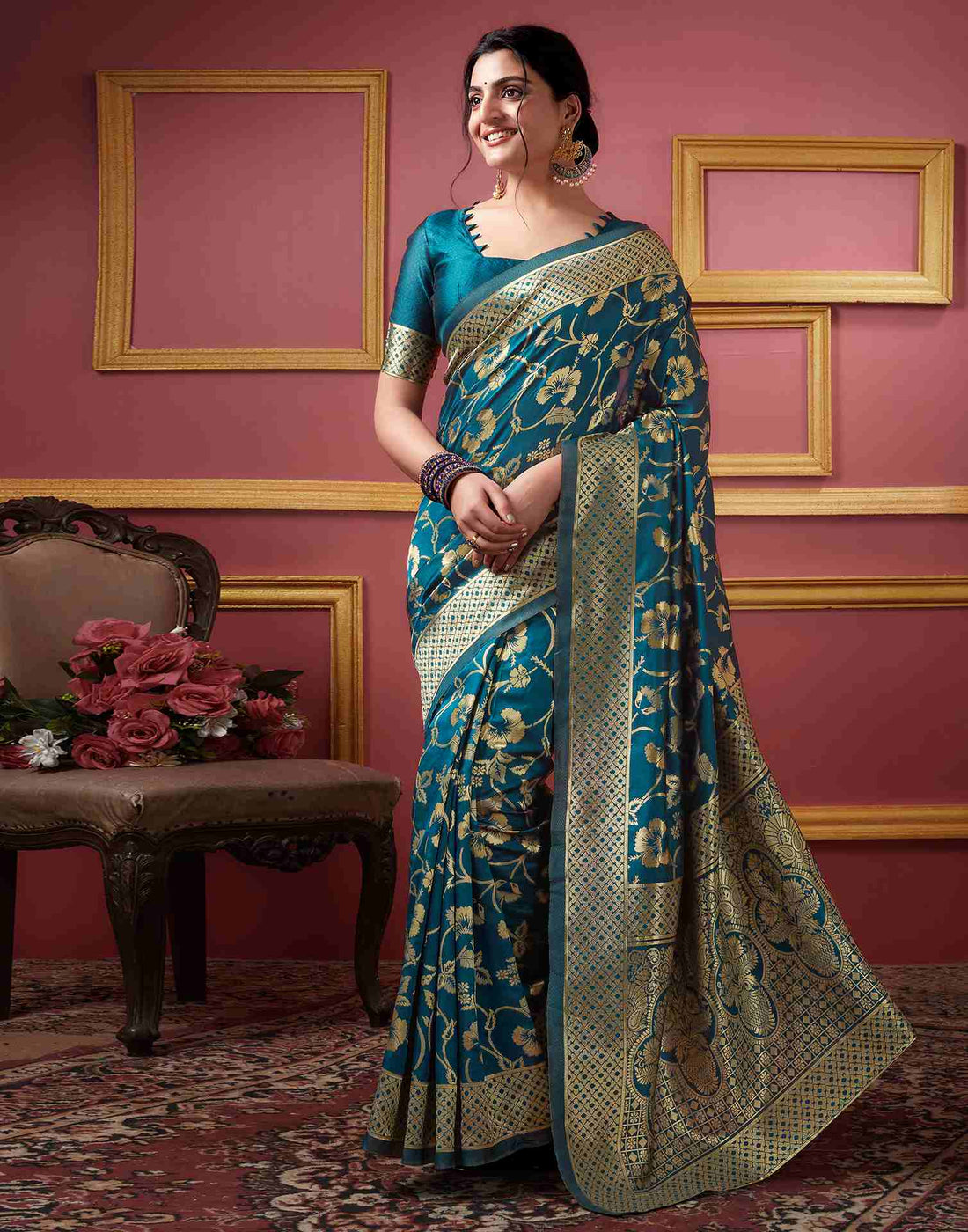 Rama Silk Plain Saree