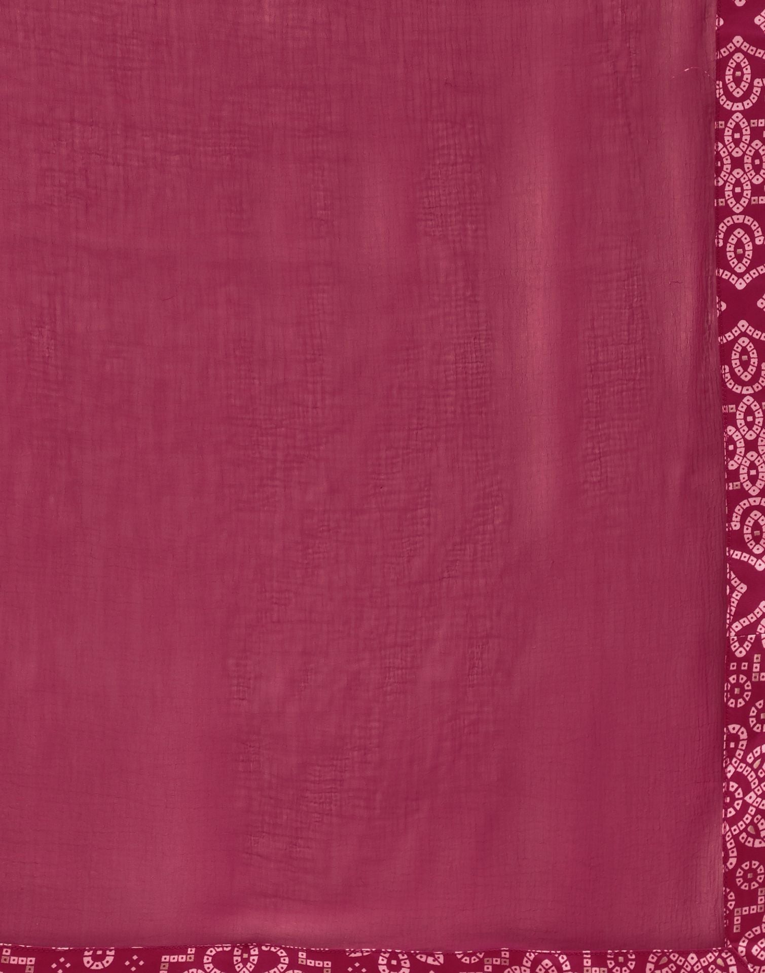 Pink Printed A-Line Kurta With Pant And Dupatta