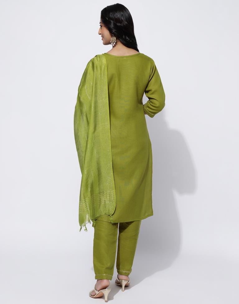 Buy Olive Green Kurtis & Tunics for Women by COLOUR ME Online | Ajio.com