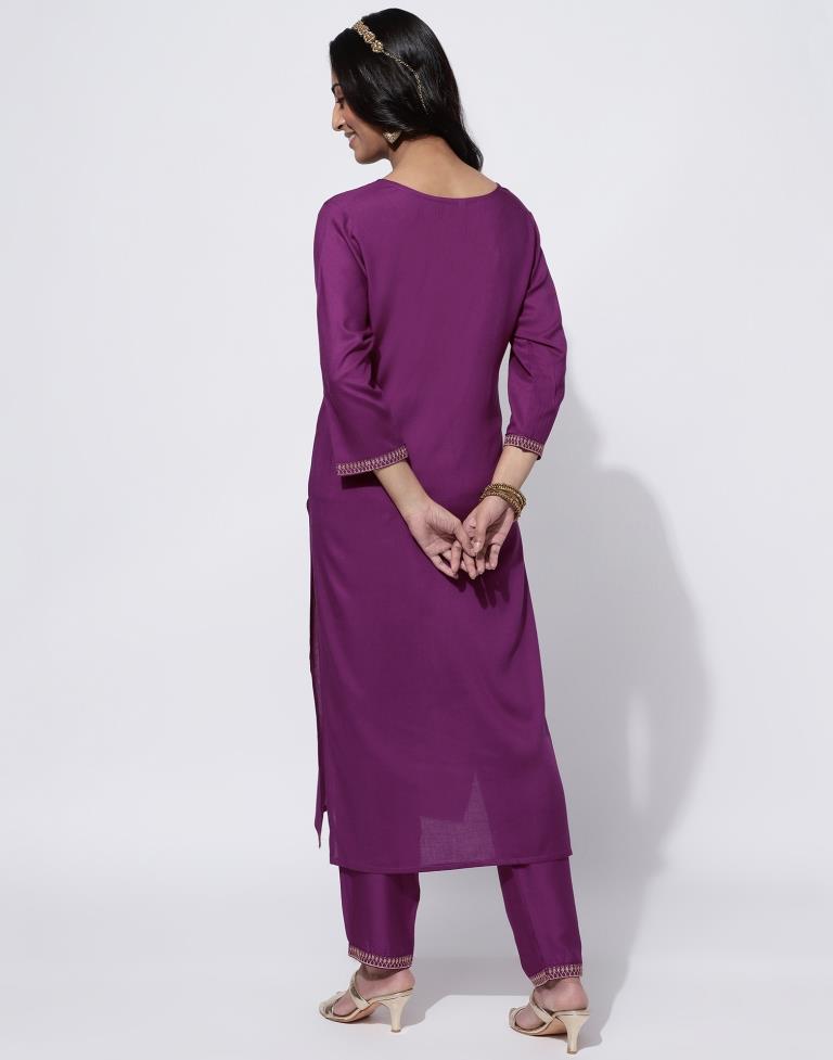 Buy Purple Kurta Suit Sets for Women by Fashor Online | Ajio.com