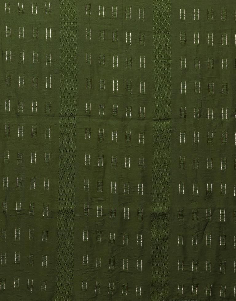 Green Cotton Printed Straight Kurta Kurti With Pant And Dupatta | Leemboodi