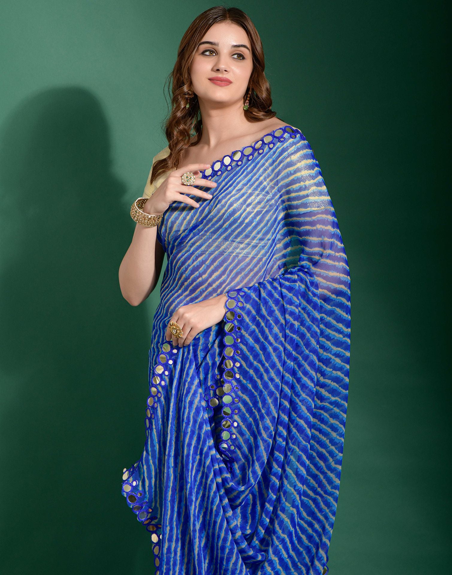 Buy Purple Sarees for Women by Ri-wah Online | Ajio.com