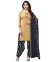 Graceful Beige Printed Unstitched Salwar Suit | Leemboodi