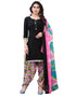 Fabulous Black Printed Unstitched Salwar Suit | Leemboodi