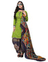 Majestic Olive Green Printed Unstitched Salwar Suit | Leemboodi