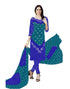 Dazzling Royal Blue Bandhani Printed Unstitched Salwar Suit | Leemboodi