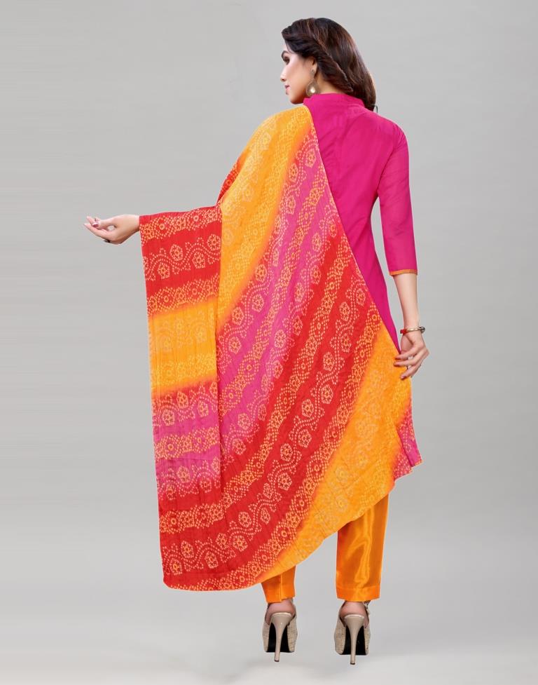 Buy Preeti S Kapoor Hot Pink Orange And Green Sharara Set Online | Aza  Fashions
