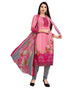 Favourable Watermelon Pink Printed Unstitched Salwar Suit | Leemboodi