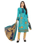 Whimsical Rama Printed Unstitched Salwar Suit | Leemboodi