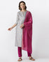 Graceful Grey Banarasi Silk Jacquard Unstitched Salwar Suit | Leemboodi