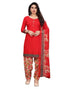 Awesome Red Printed Unstitched Salwar Suit | Leemboodi