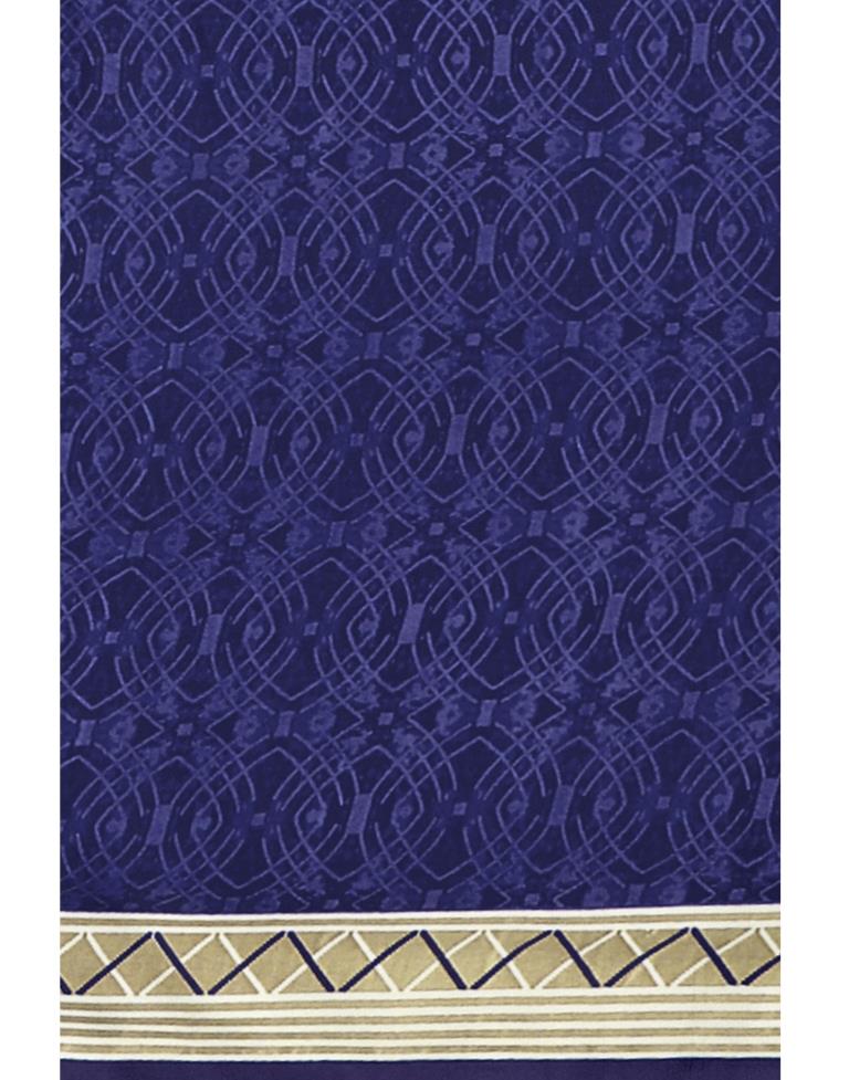 Precious Navy Blue Printed Unstitched Salwar Suit | Leemboodi