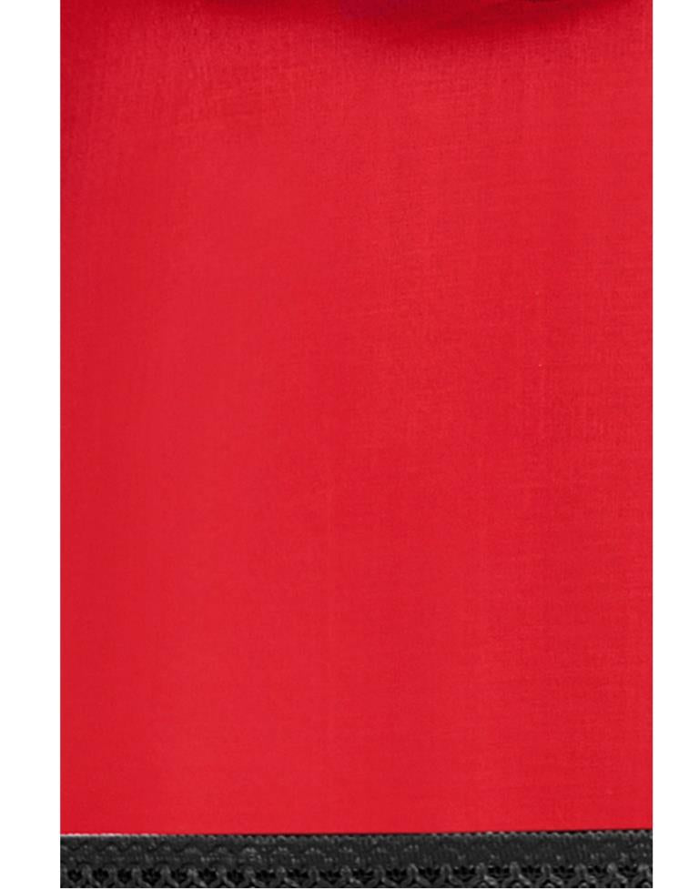 Red Cotton Handwork Unstitched Salwar Suit | Leemboodi