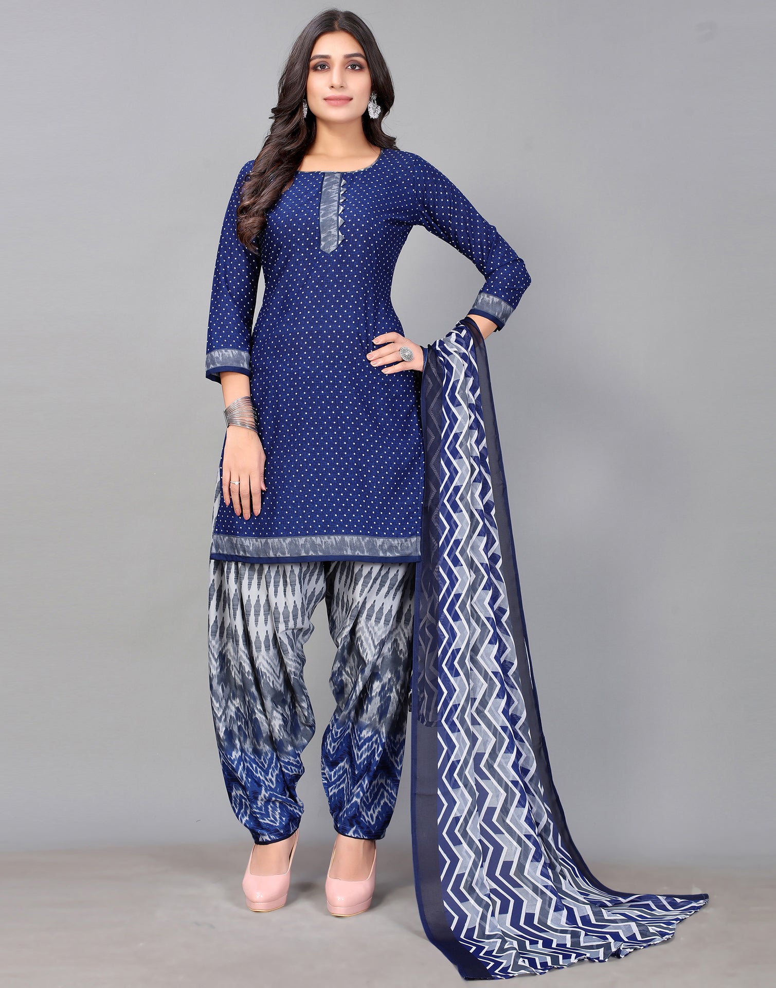 Unstitched deals salwar suit