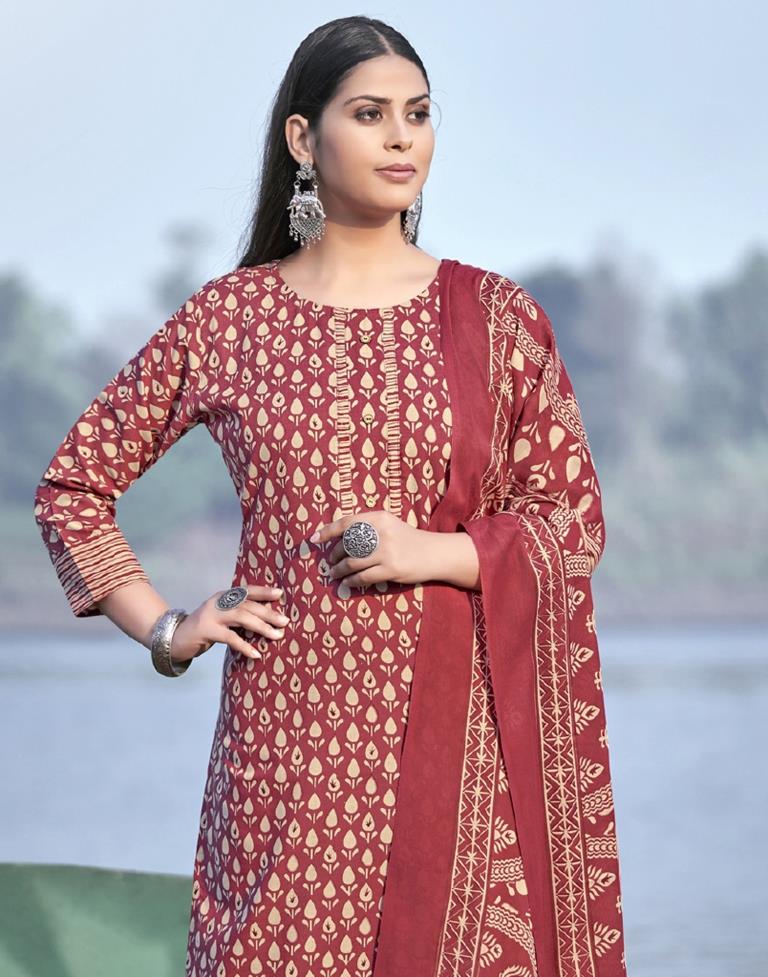 Buy mylooms® Womens Unstitched Cotton Salwar Material Salwar Suit