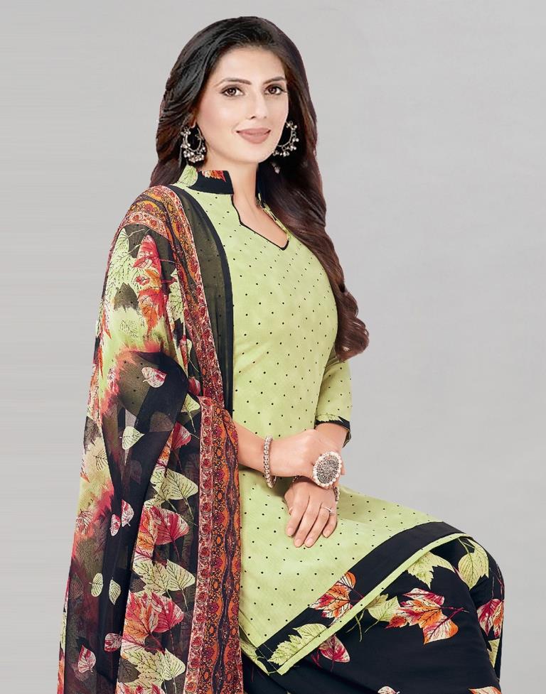 Block Print Cotton Dress Material with Pure Chiffon Dupatta – RKG SHOPPING