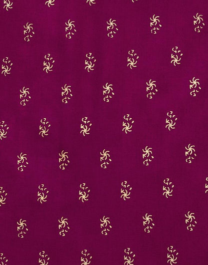 Mesmerising Purple Coloured Foil Printed Rayon Tops | Leemboodi
