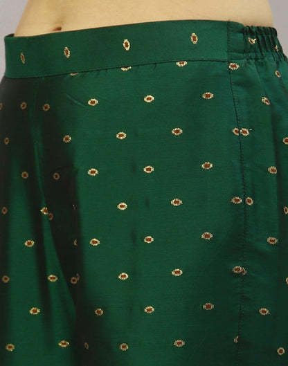 Bottal Green Kurti With Pant And Dupatta | Leemboodi