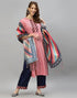 Pink Kurti With Pant And Dupatta | Leemboodi