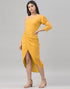 Definitive Mustard Yellow Coloured Knitted Lycra Tops | Leemboodi
