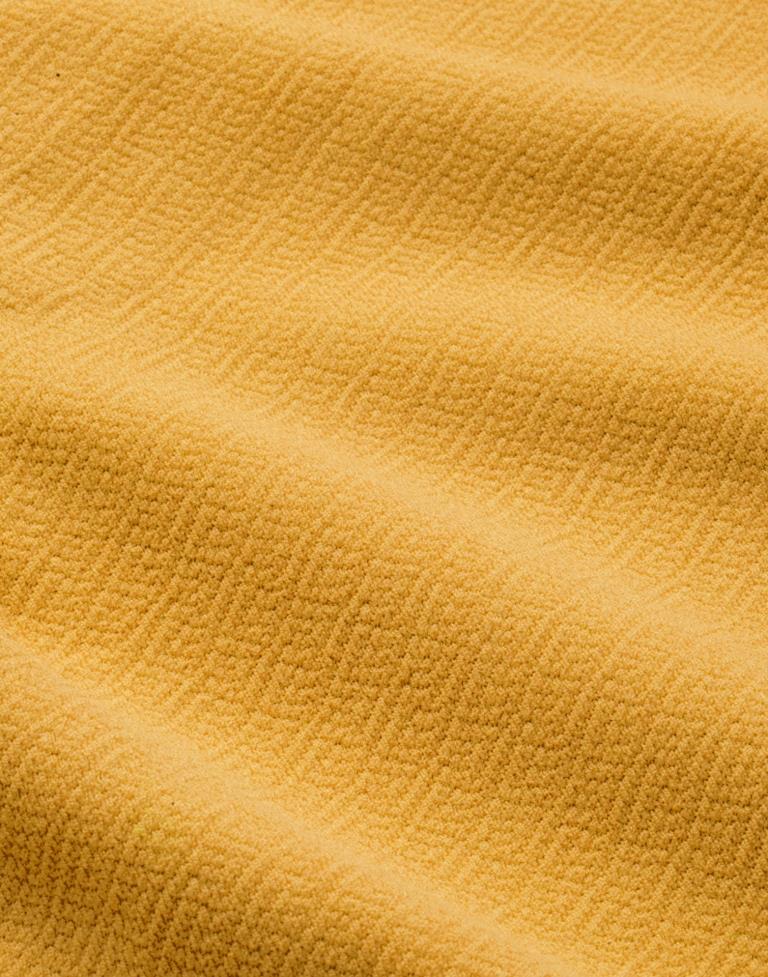 Brilliant Mustard Yellow Coloured Knitted Lycra Tops | Leemboodi