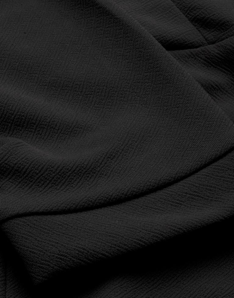 Whimsical Black Coloured Knitted Lycra Dress | Leemboodi