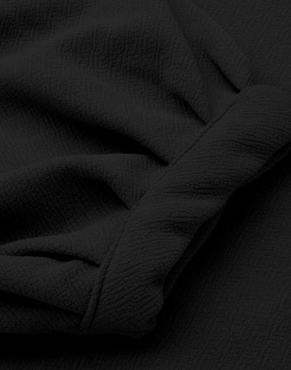 Modish Black Knitted Dress | Leemboodi