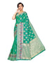 Persian Green Coloured Poly Silk Jacquard Partywear saree | Leemboodi