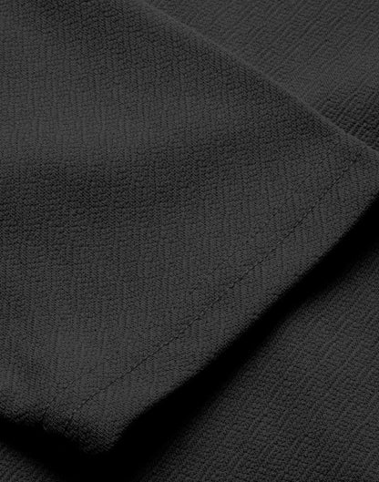 Elegant Black Knitted Dress | Leemboodi