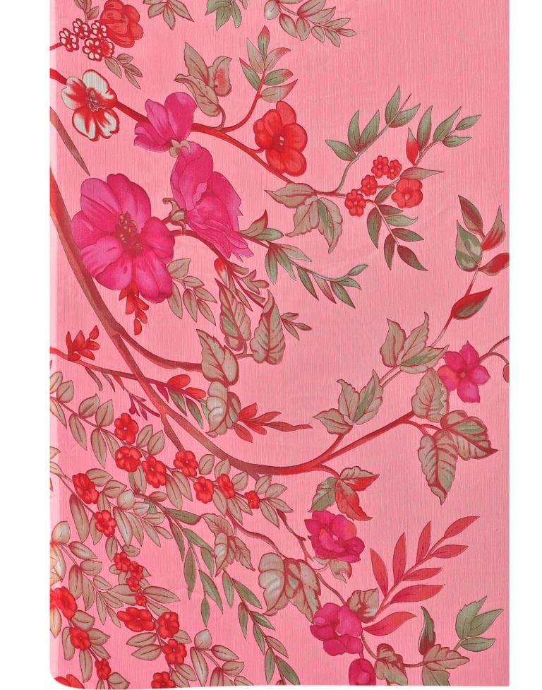 Baby Pink Coloured Chiffon Printed Casual saree | Leemboodi