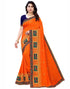 Orange Embroidered Silk Saree | Leemboodi