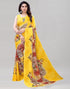 Modish Yellow Printed Saree | Leemboodi