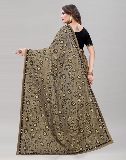 Graceful Peanut Brown Saree | Leemboodi