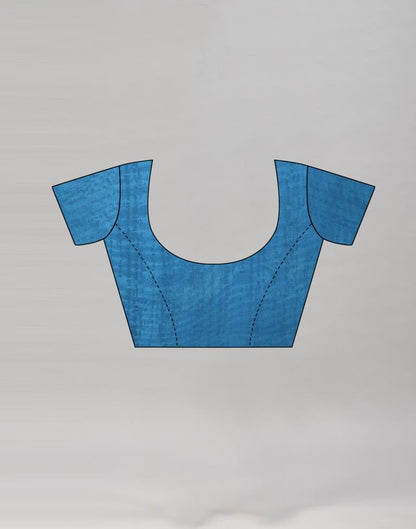 Fab Blue Printed Saree | Leemboodi