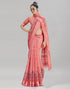 Rose Pink Cotton Printed Saree | Leemboodi