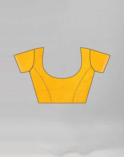 Turmeric Yellow Printed Chiffon Saree | Leemboodi