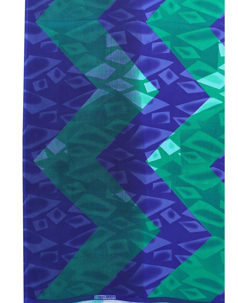 Royal Blue Printed Saree | Leemboodi