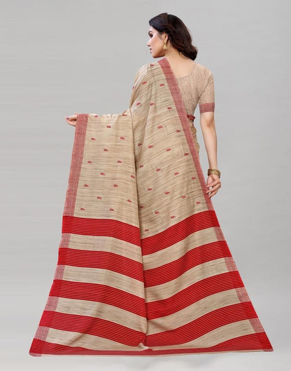 Enigmatic Brown Embroidered Silk Saree | Leemboodi