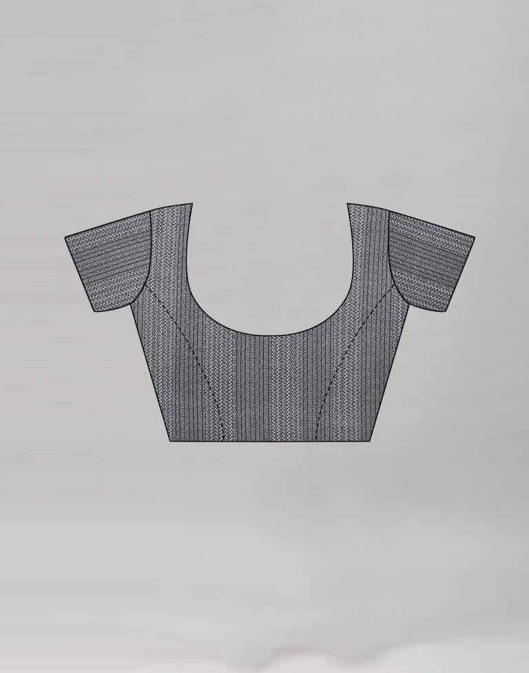 Ethereal Grey Printed Saree | Leemboodi