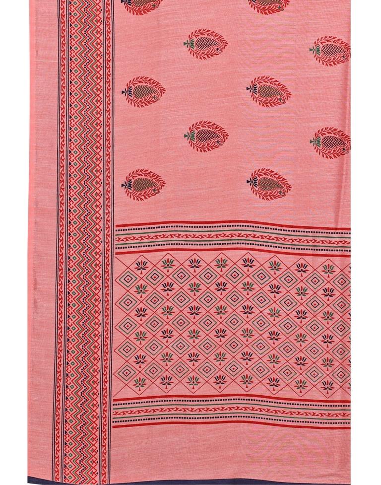 Pink Silk Printed Saree | Leemboodi