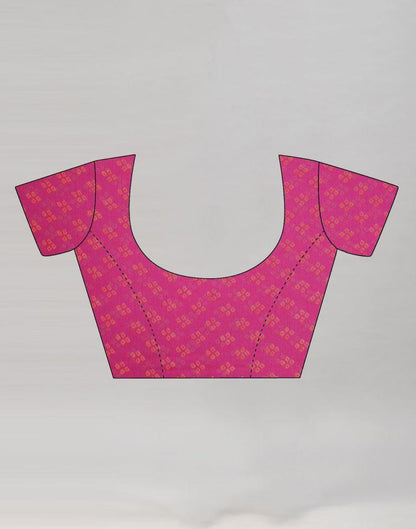 Pink Floral Bandhani Printed Chiffon Saree | Leemboodi