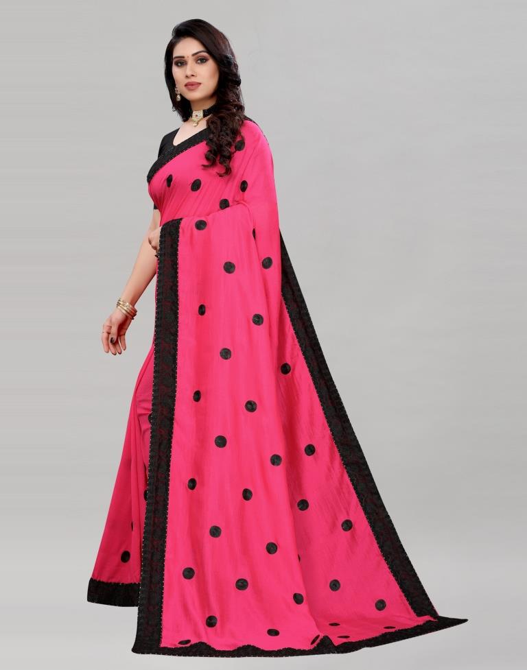 Immaculate Pink Silk Saree | Leemboodi