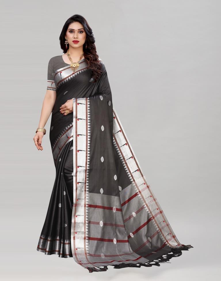 Black Paithani Saree | Leemboodi