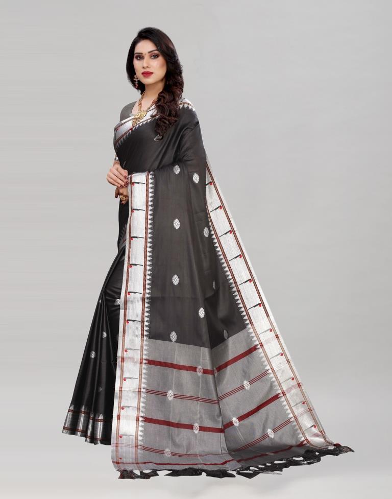 Black Paithani Saree | Leemboodi