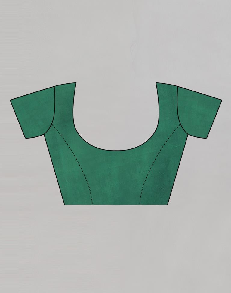 Appealing Green Silk Saree | Leemboodi