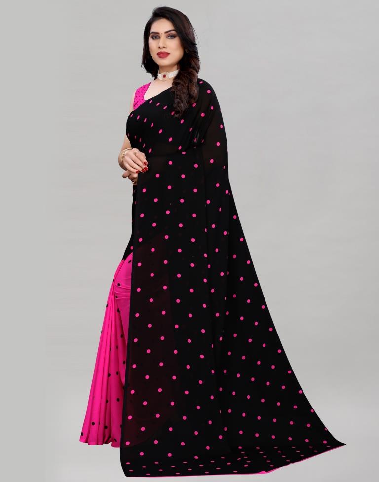 Choicest Pink Printed Saree | Leemboodi